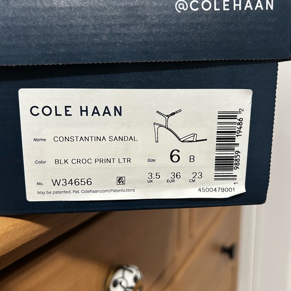 Cole Haan Black Strappy Heels - Picture 5 of 6